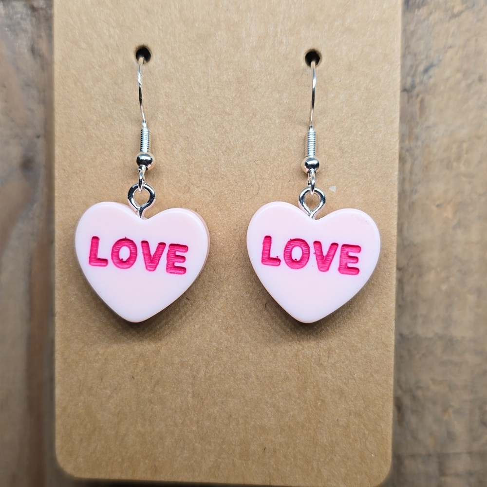 Sweetheart Candy Light Pink Love Earrings